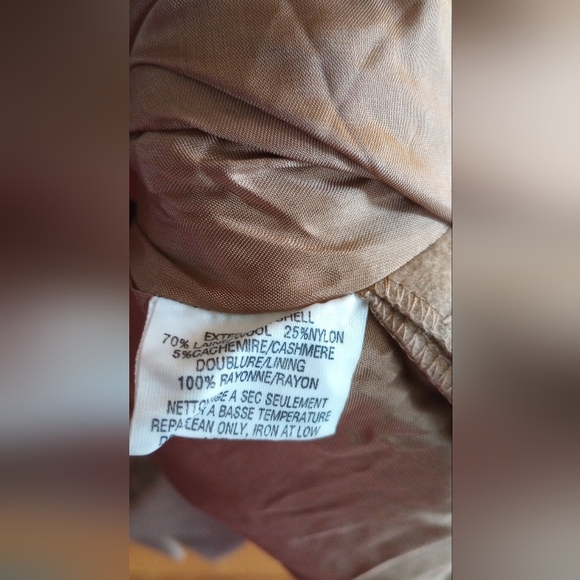 Elegant Tan Cashmere And Wool Women's Blazer SZ 12 - Picture 4 of 8